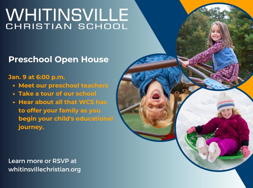 WCS Preschool Open House Jan 9